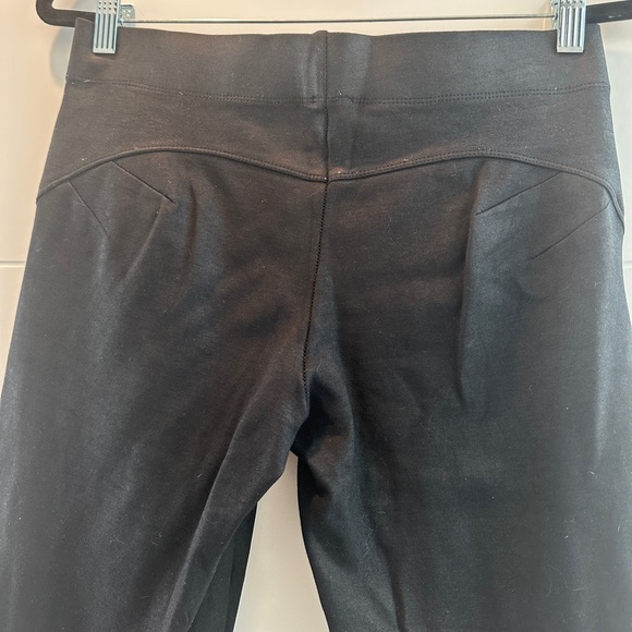 Democracy Black Faux Leather Pants w/ Zipper Details Winter Chic Edgy Designer 6 - Picture 11 of 12